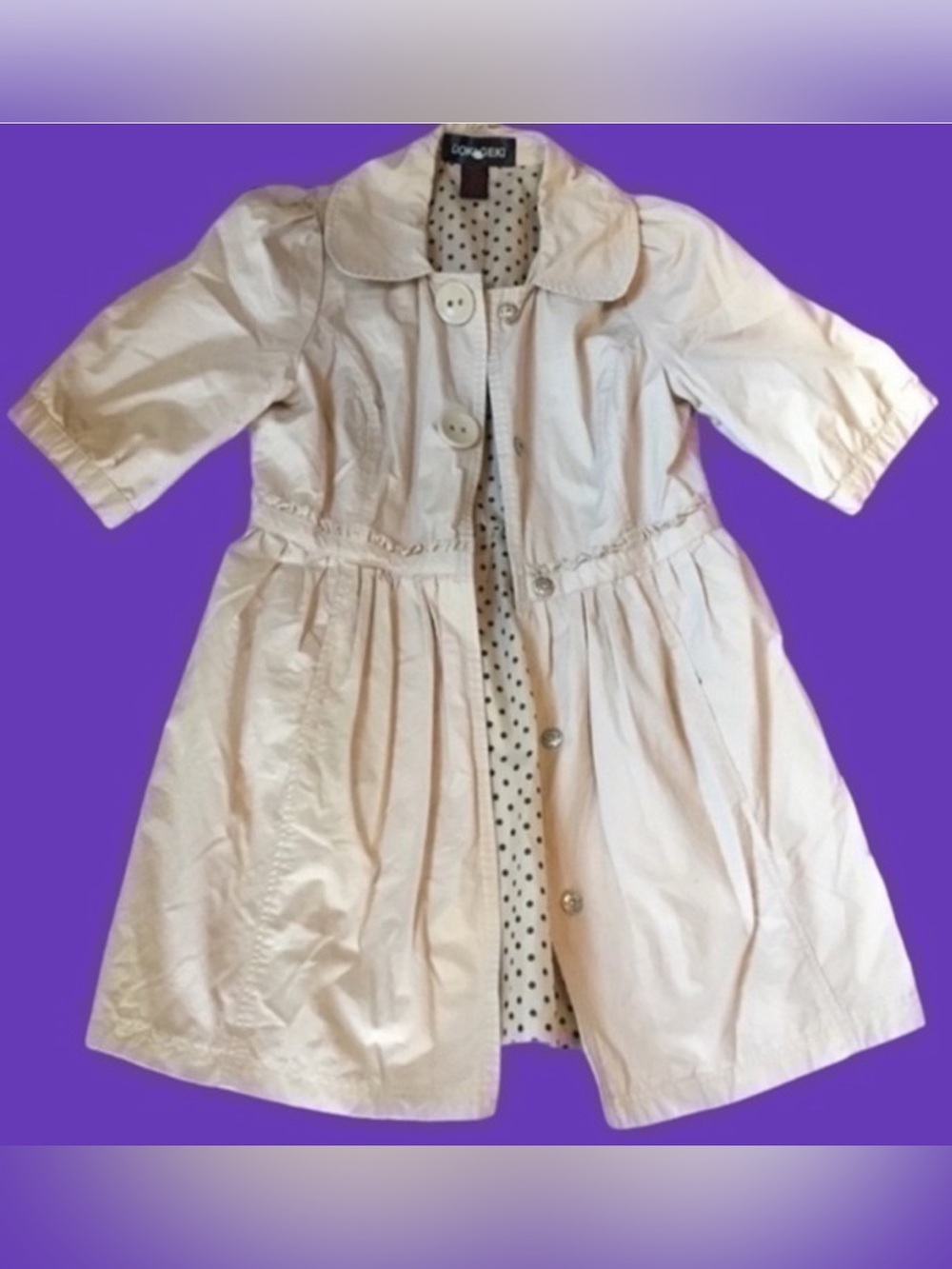 ๐ธ Gently Gathered Light Pink Women's Trench Coat